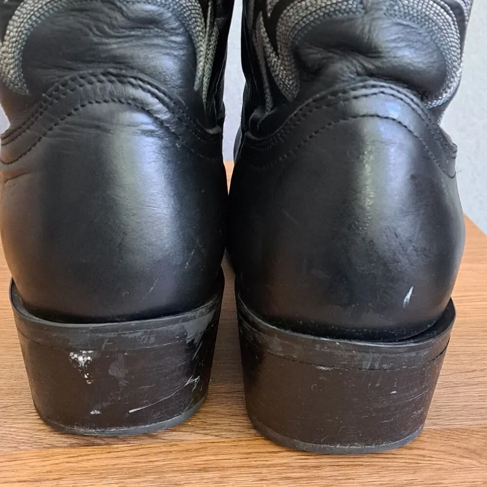 Durango Men’s 10.5 EE Extra Wide Shyloh Black Leather Embroidered Cowboy Boots